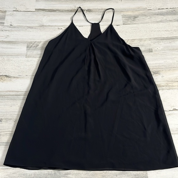 Alice + Olivia Black Racer Back Dress Size L NWT - Picture 2 of 9